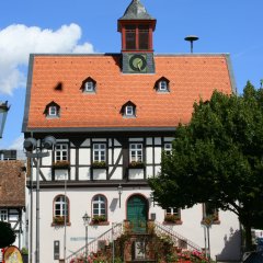 Das historische Rathaus der Stadt Bad Vilbel